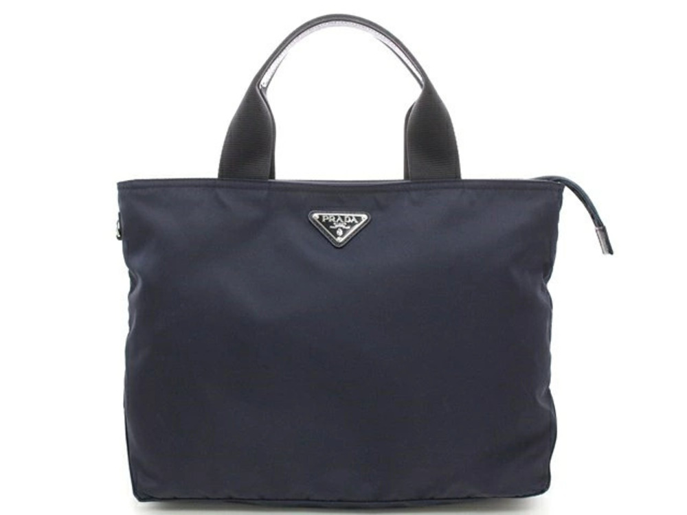 Prada 2way Shoulder Bag Navy Blue